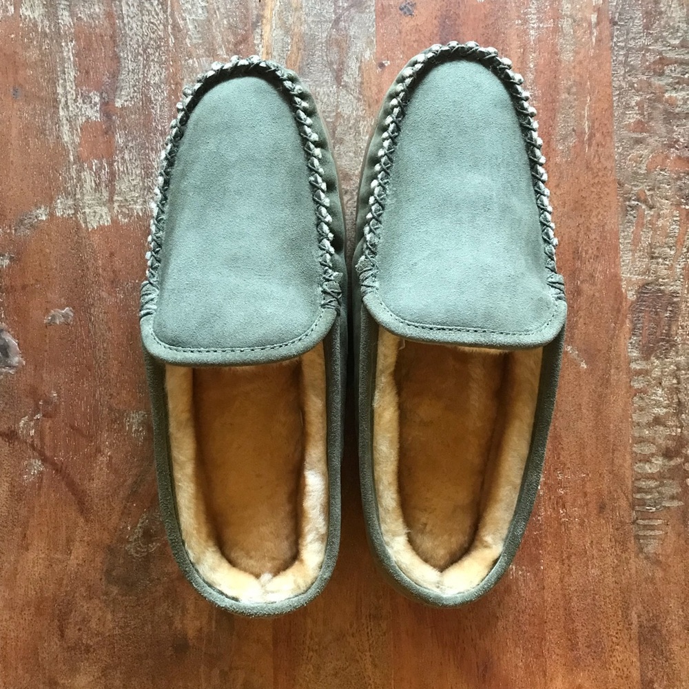 New LL Bean Green Slippers NIB